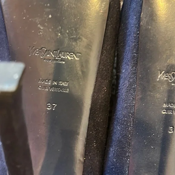 Yves Saint Laurent Blue Stiletto Heels - Authentic - Picture 6 of 8